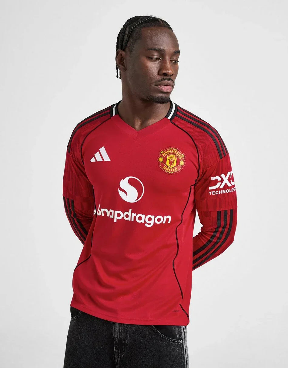 2025/26 Manchester United Long Sleeve Shirt Home