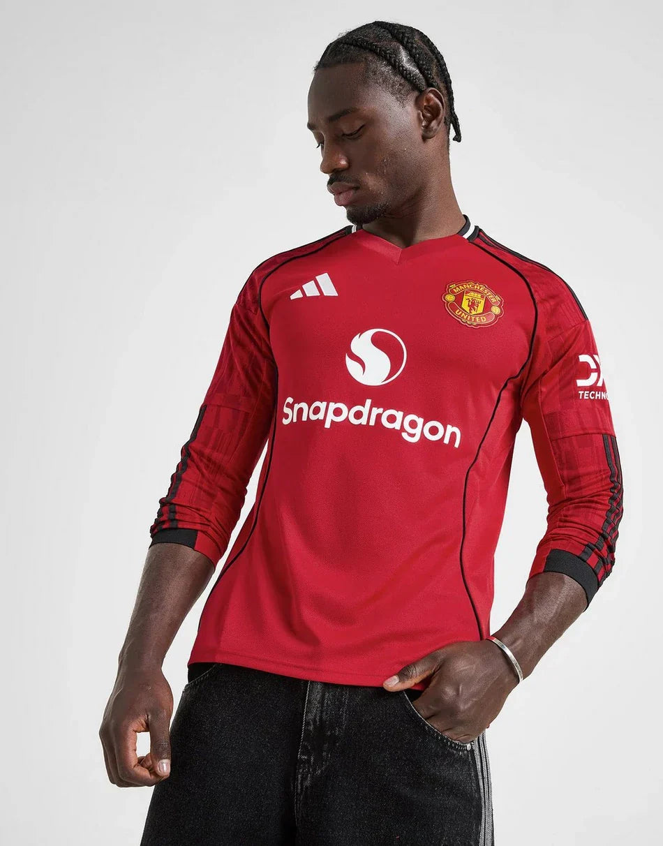 2025/26 Manchester United Long Sleeve Shirt Home