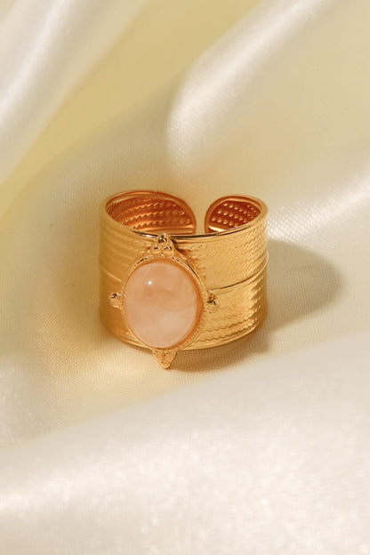 gold wide open ring