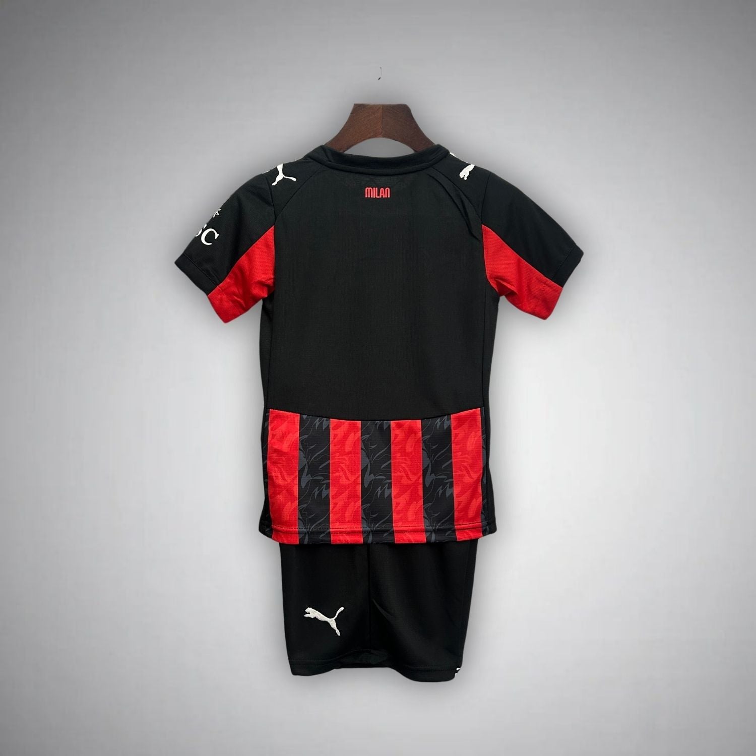 2025-26 AC Milan Kids Football Kit - Home