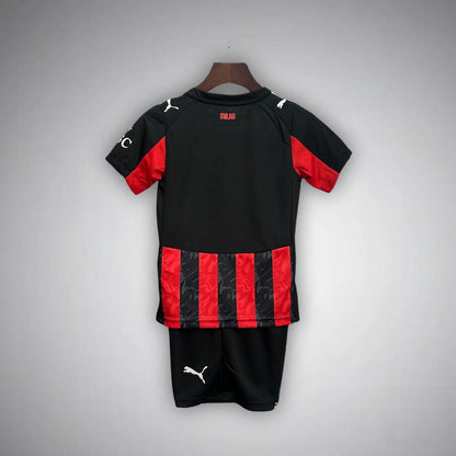 2025-26 AC Milan Kids Football Kit - Home