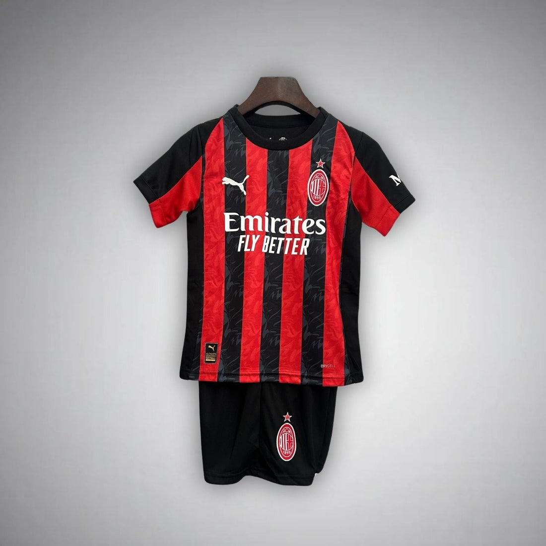 2025-26 AC Milan Kids Football Kit - Home