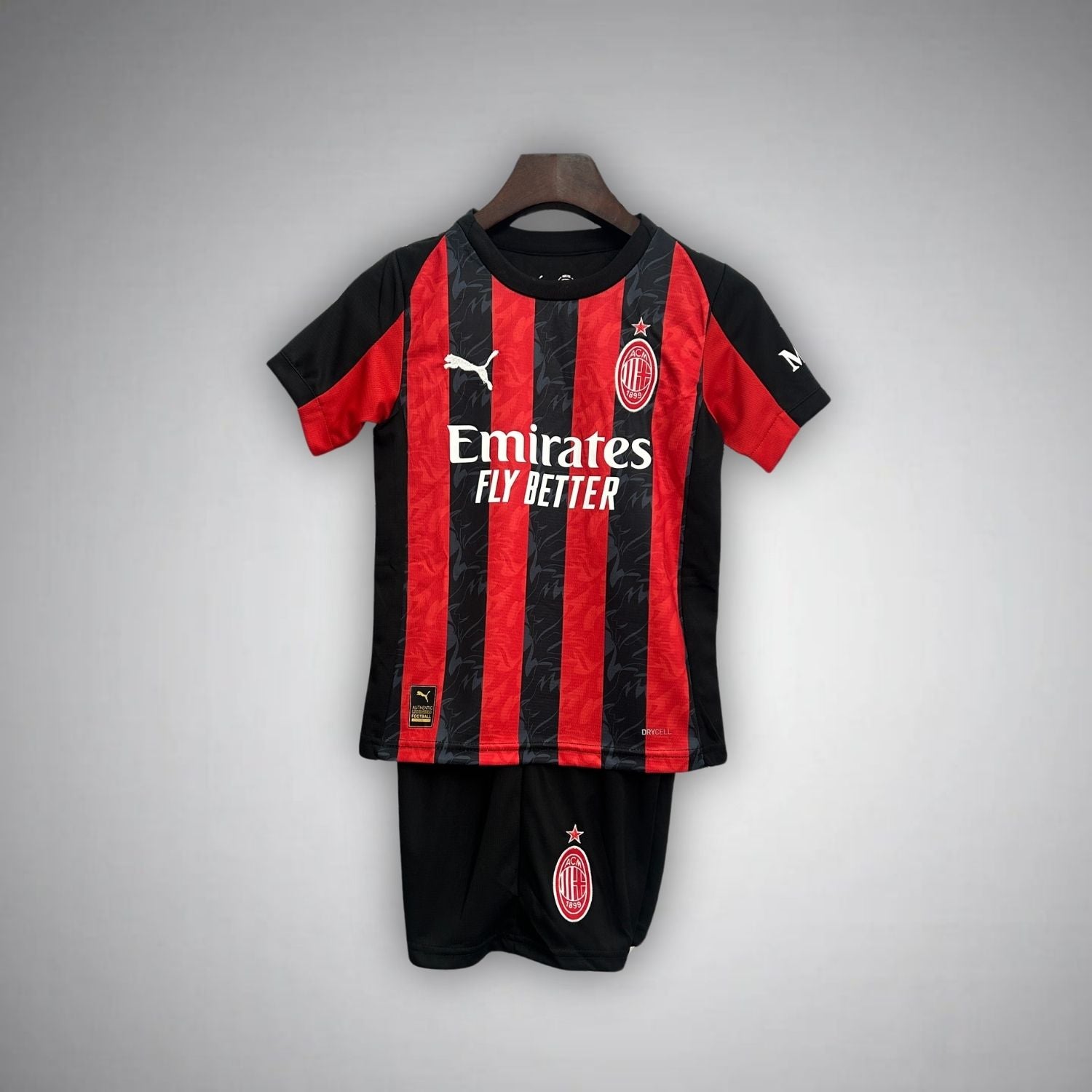 2025-26 AC Milan Kids Football Kit - Home