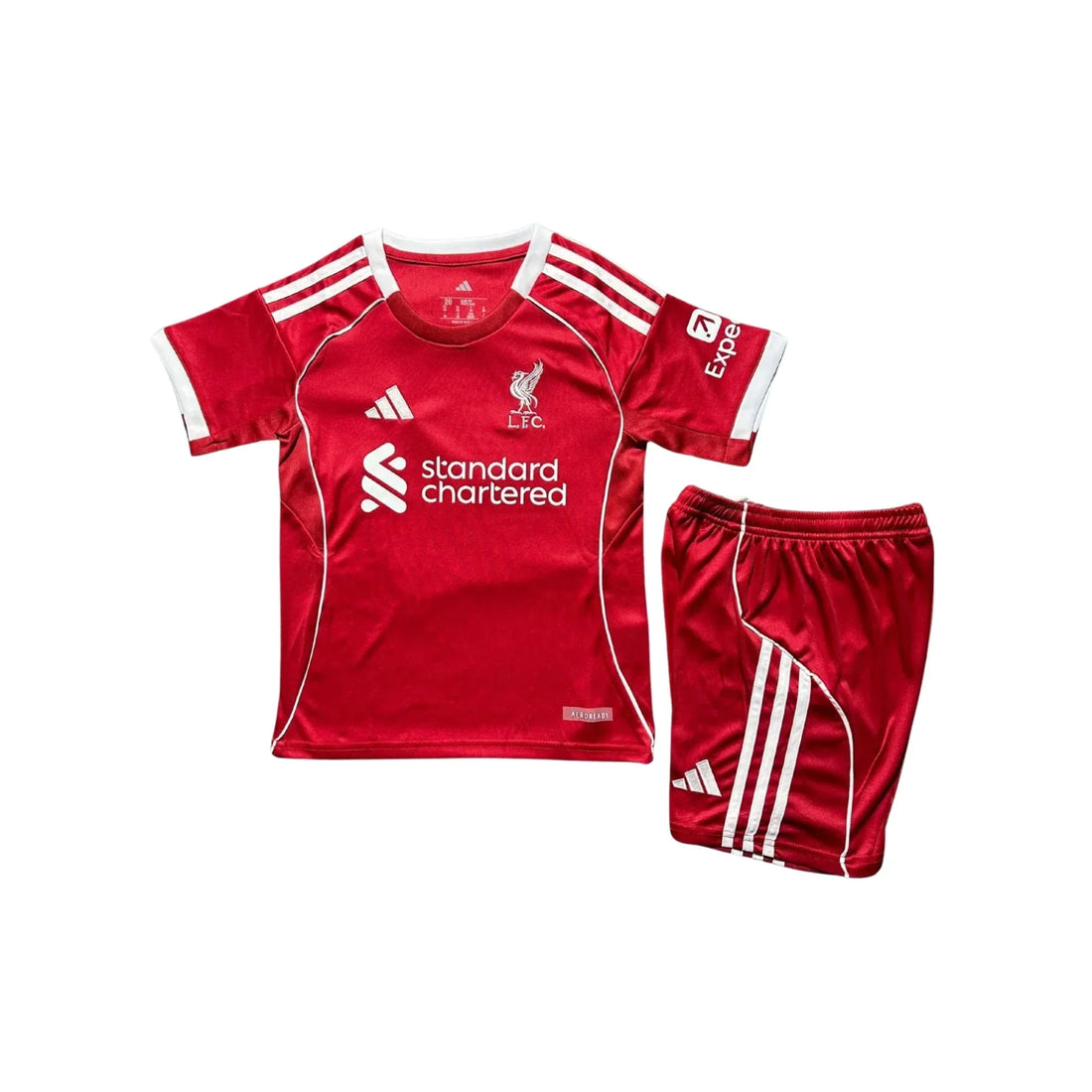 2025-26 Liverpool Home Kids Football Kit