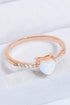 rose gold moonstone heart ring