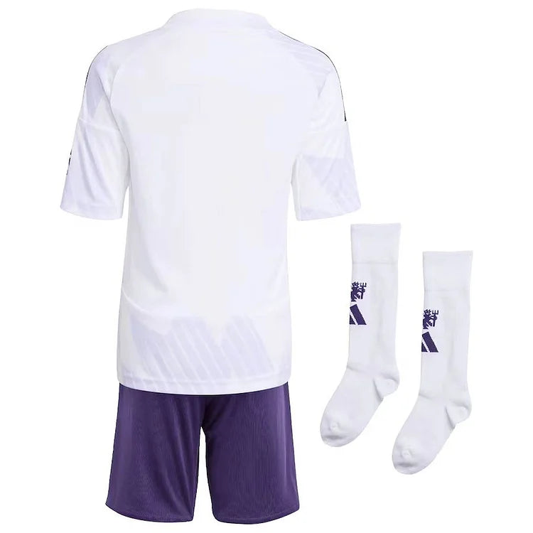 2025-26 Manchester United Away Kids Kit