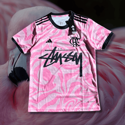 Flamengo Stussy Shirt - Pink Edition