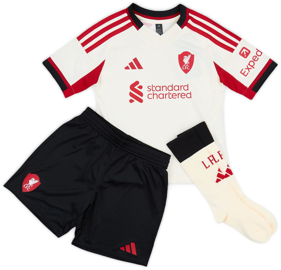 2025-26 Liverpool Kids Football Kit Away