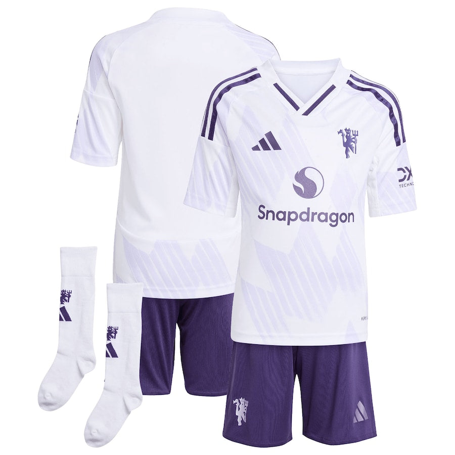 2025-26 Manchester United Away Kids Kit