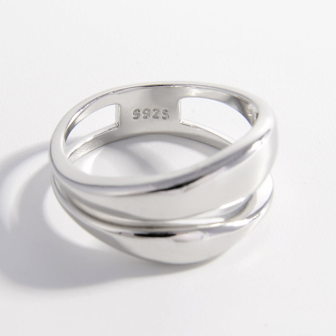 double layer silver circle