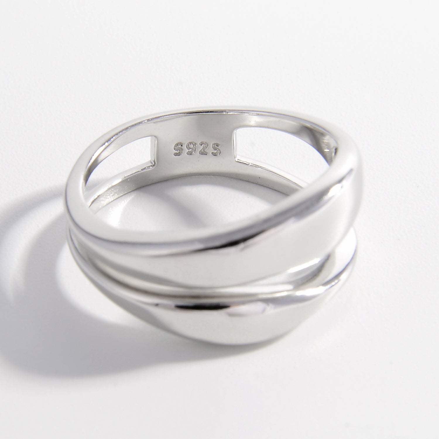 double layer silver circle