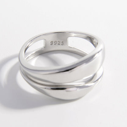 double layer silver circle