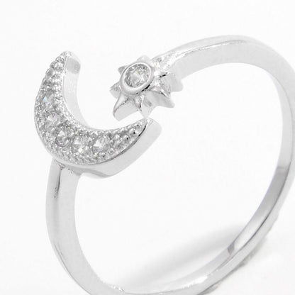 crescent moon open ring