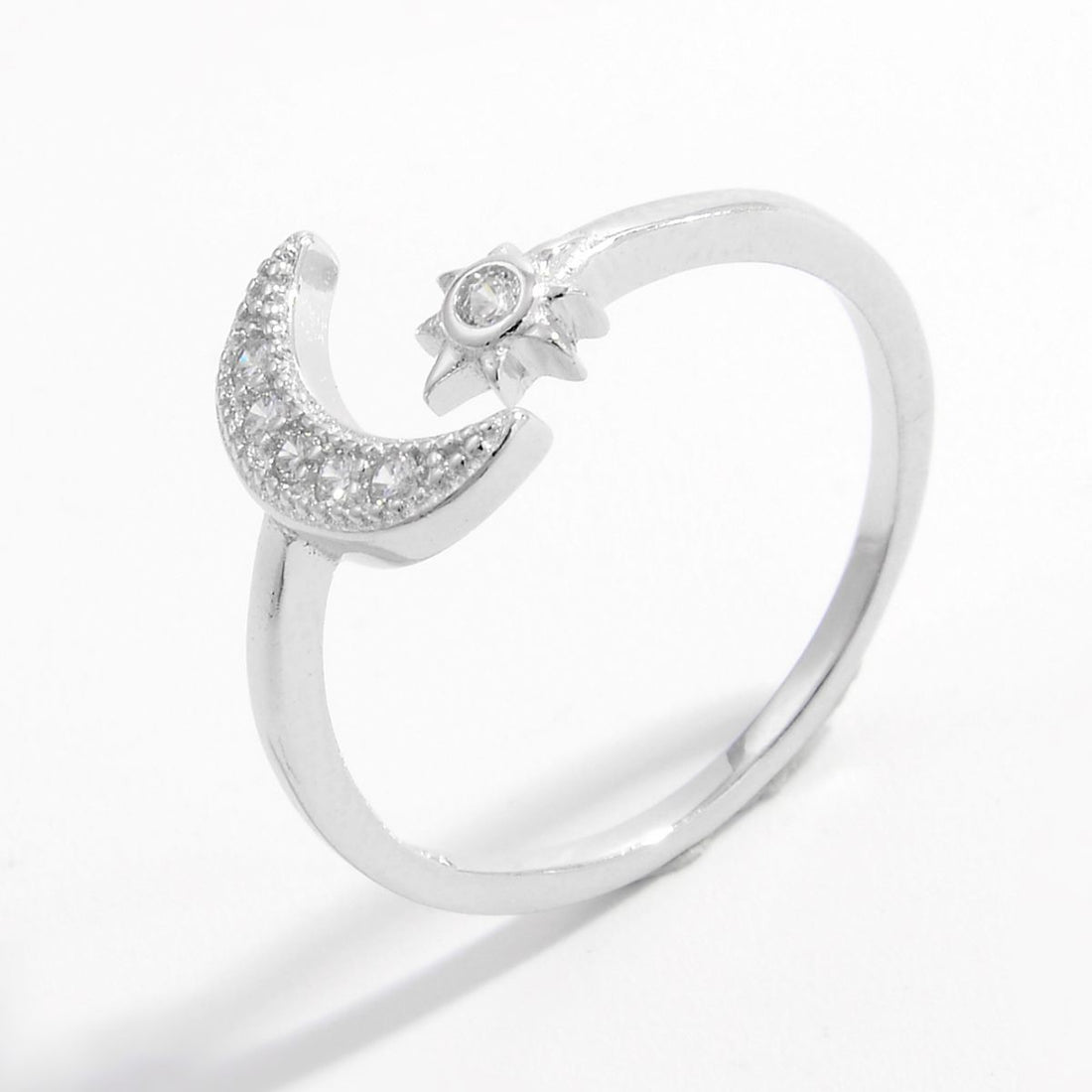 crescent moon open ring