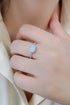 moonstone silver circle