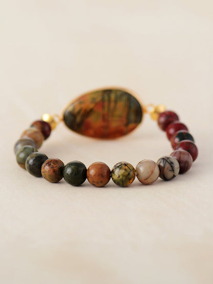 geometric beaded bracelet