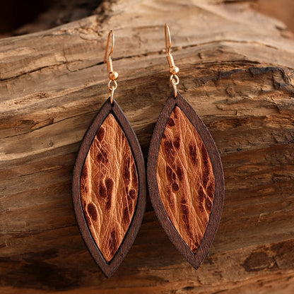 geometric wooden dangles