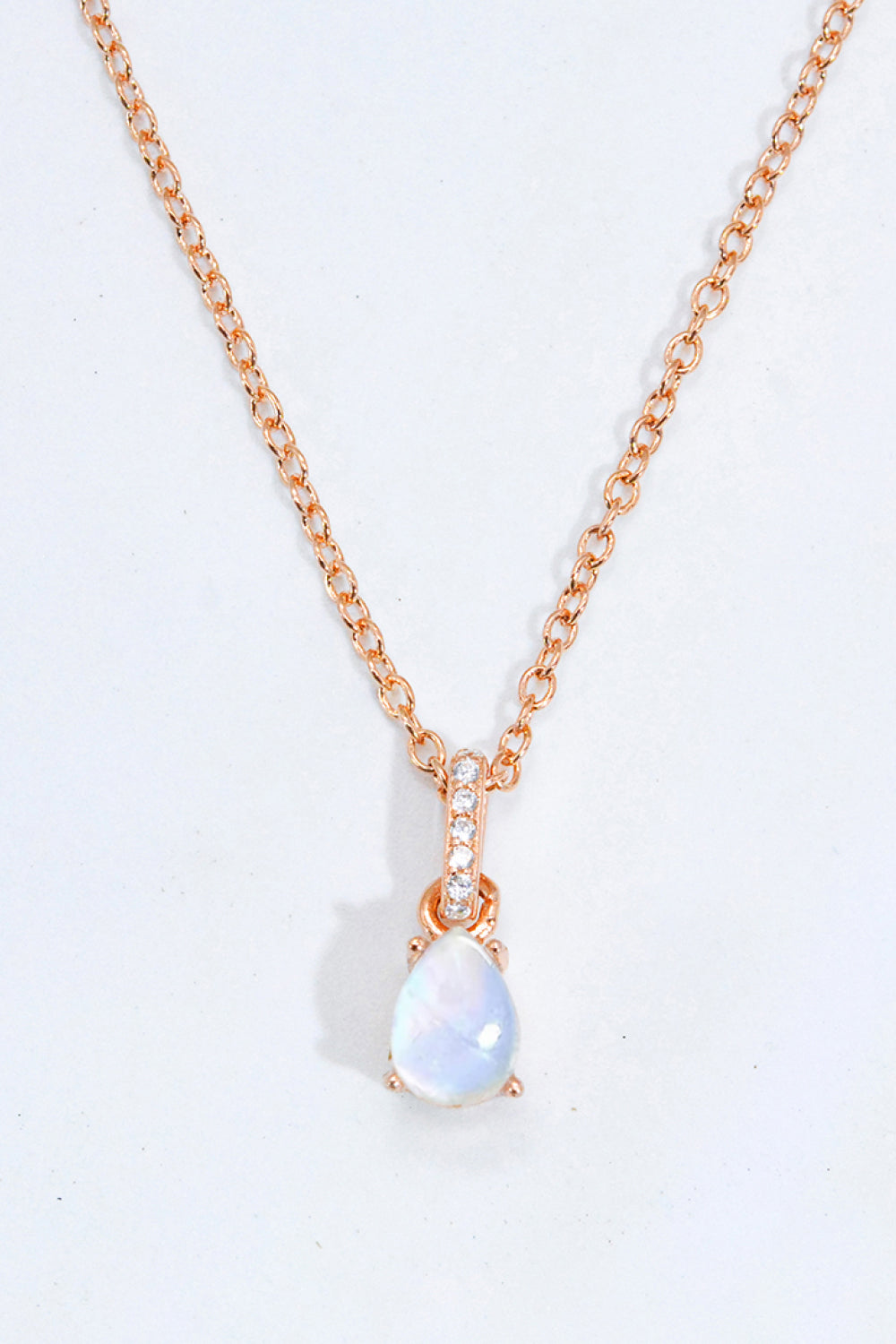moonstone teardrop neckchain