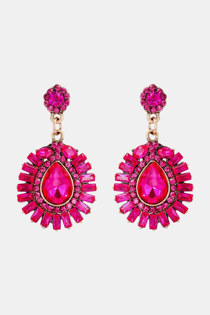 glass teardrop dangles