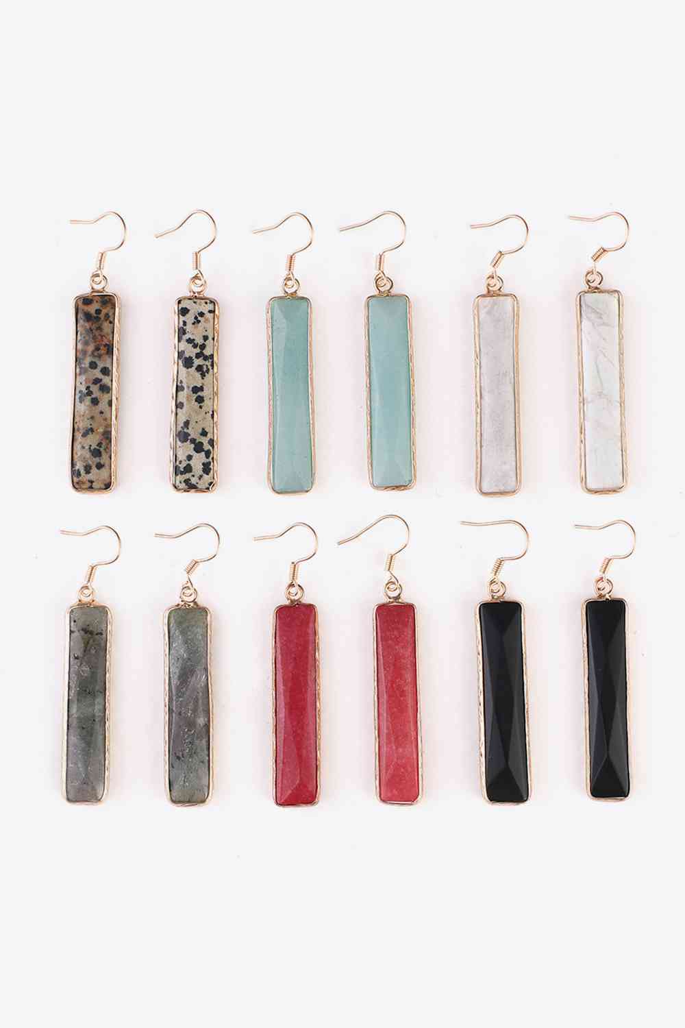 gemstone drop dangles