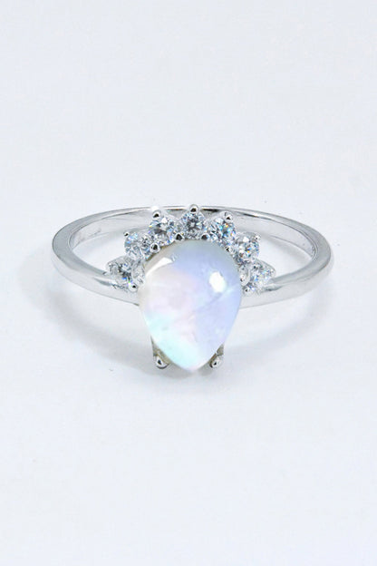 moonstone silver ring