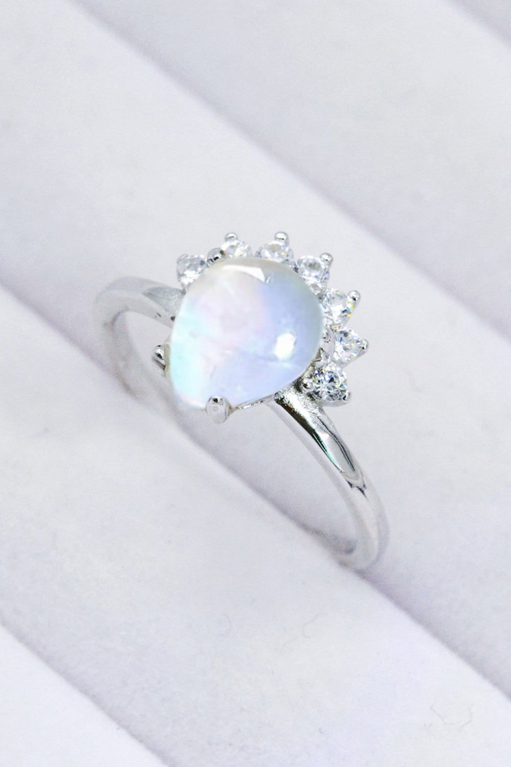 moonstone silver ring