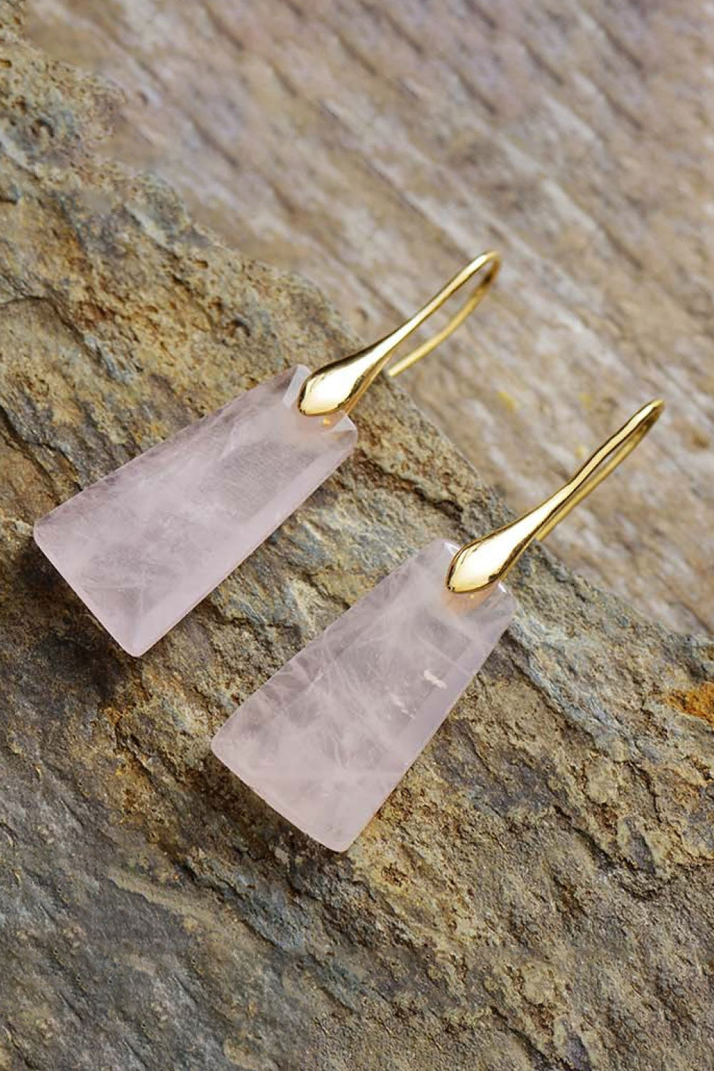 geometric gemstone dangles