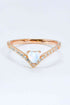heart moonstone silver ring