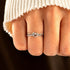 double knot silver ring