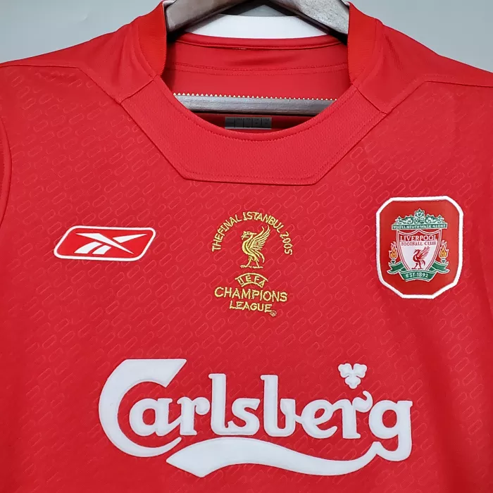 2004/2005 Liverpool Retro Shirt Home Champions League Final