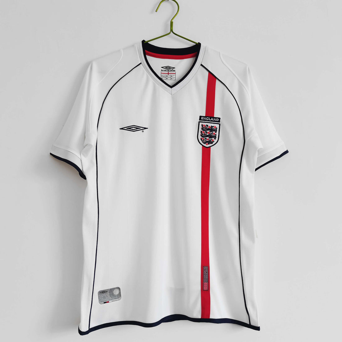 2002 England Retro Shirt Home World Cup