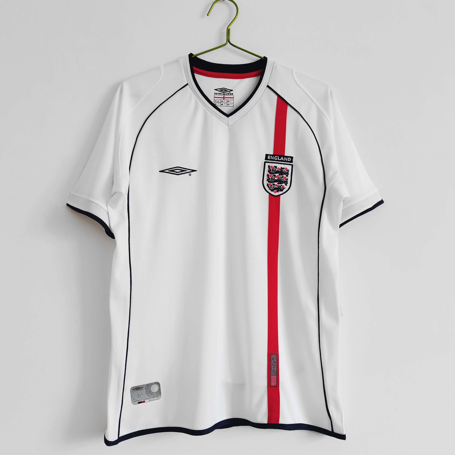 2002 England Retro Shirt Home World Cup