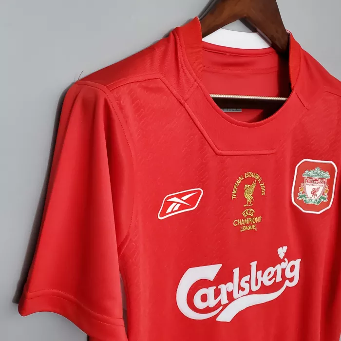 2004/2005 Liverpool Retro Shirt Home Champions League Final
