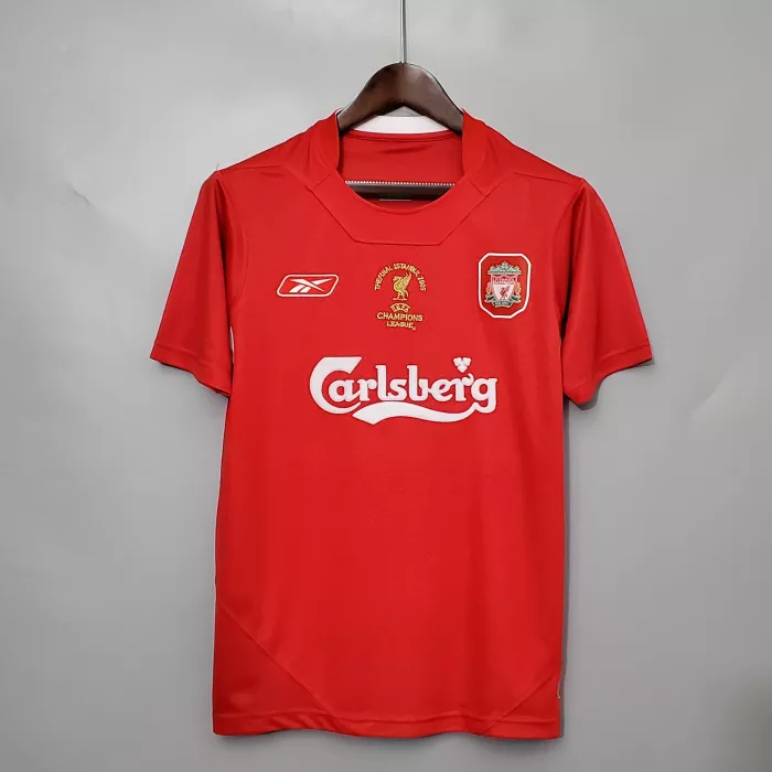 2004/2005 Liverpool Retro Shirt Home Champions League Final