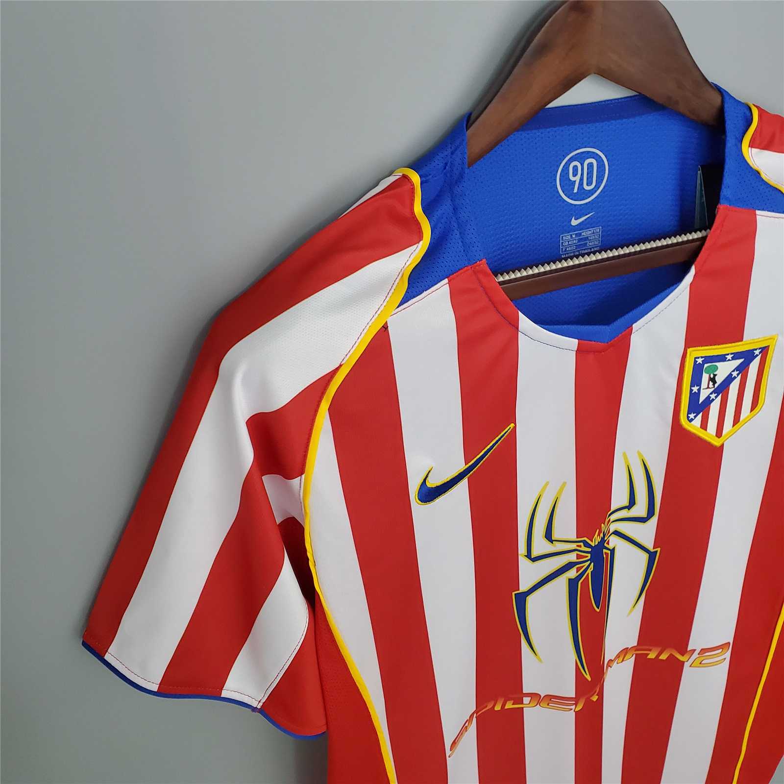 2004/2005 Spiderman Atletico Madrid Retro Shirt Home