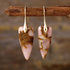 geometric stone earrings