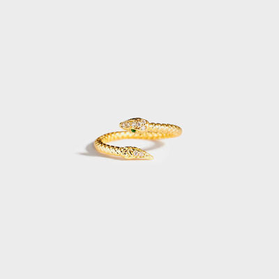 gold serpent twist ring