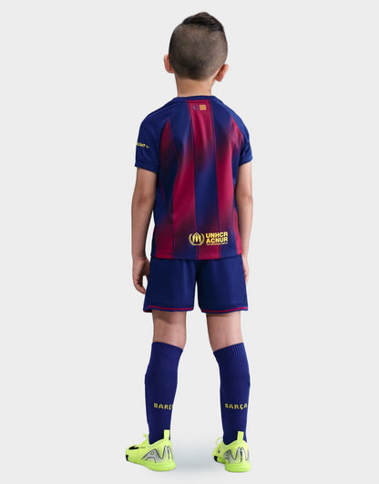 2025-26 FC Barcelona Home Kids Football Kit