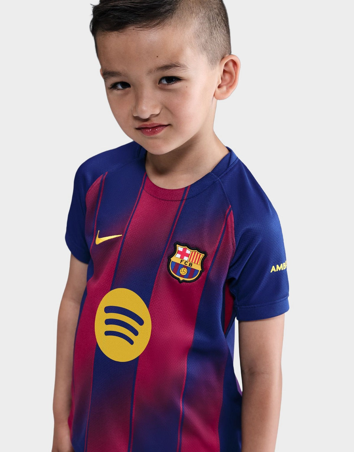 2025-26 FC Barcelona Home Kids Football Kit