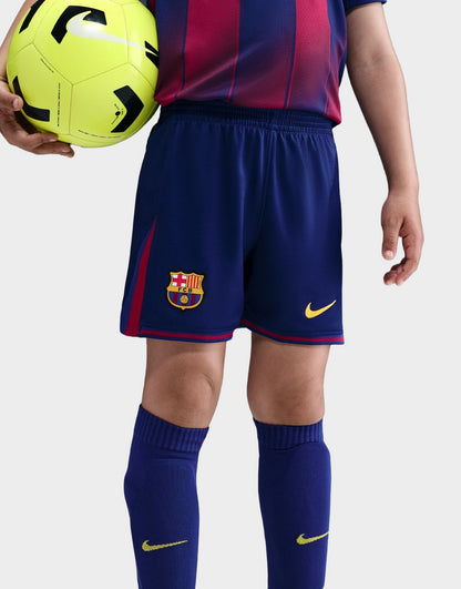2025-26 FC Barcelona Home Kids Football Kit