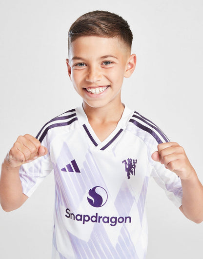 2025-26 Manchester United Away Kids Kit