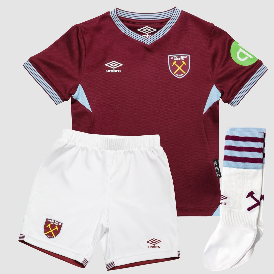 2025-26 West Ham Home Kids Kit