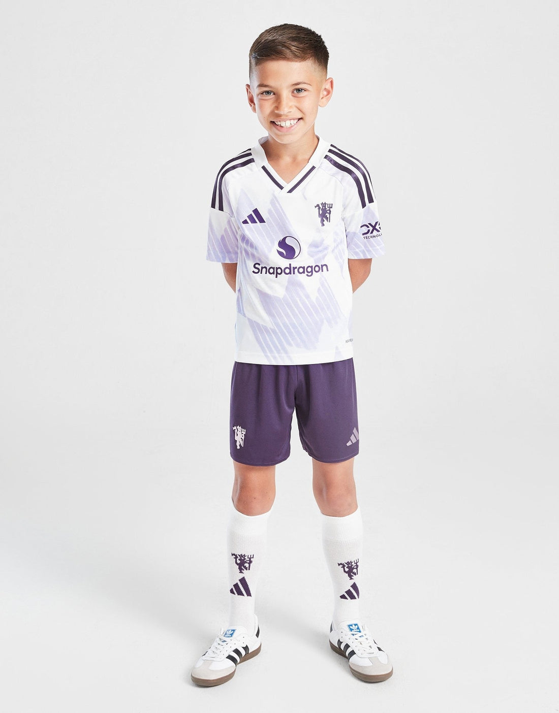 2025-26 Manchester United Away Kids Kit