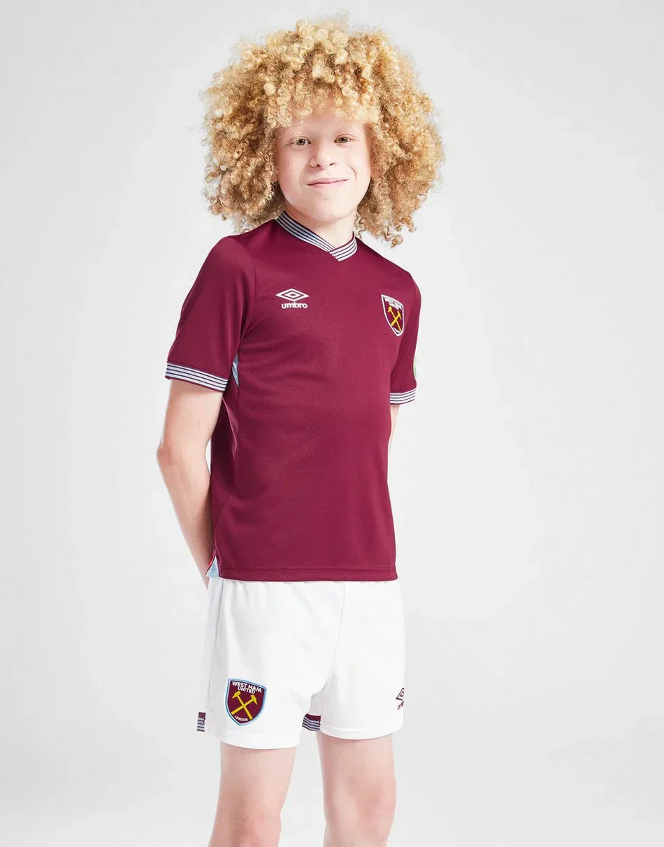 2025-26 West Ham Home Kids Kit