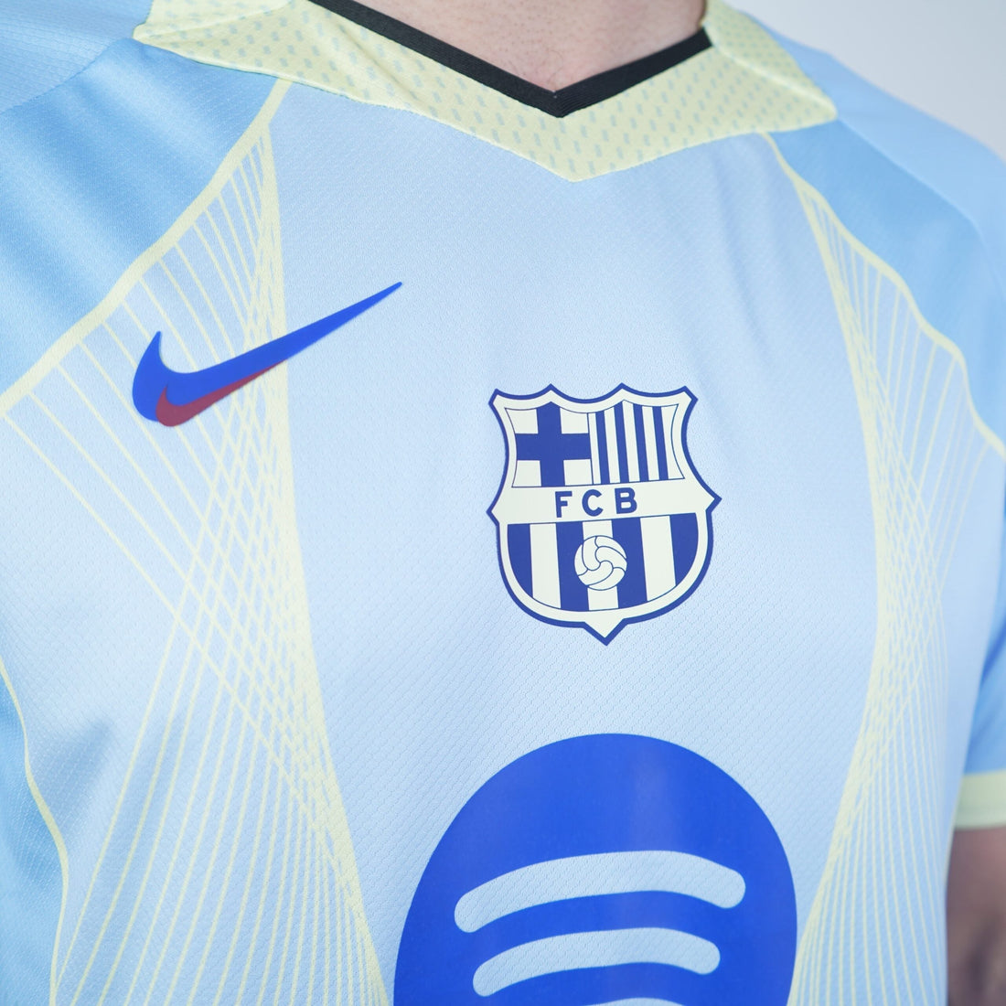 2025/26 FC Barcelona Calm Sea Shirt - Player Edition