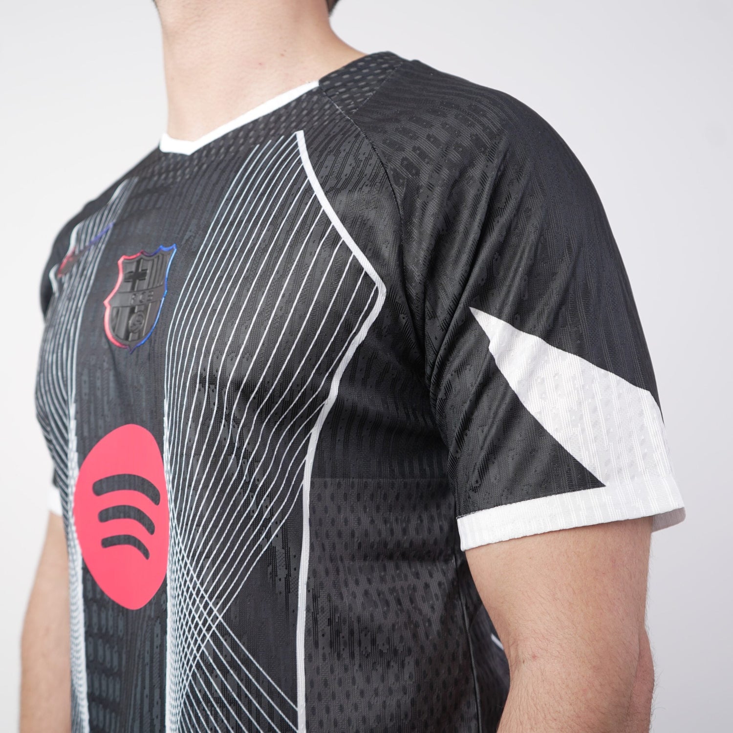 2025/26 FC Barcelona Black Darkness Shirt - Player Edition