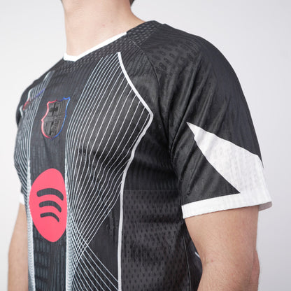 2025/26 FC Barcelona Black Darkness Shirt - Player Edition