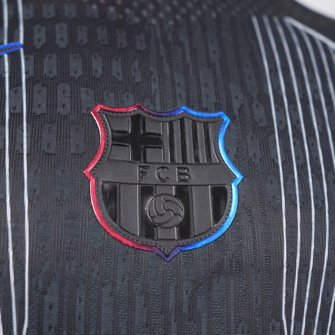 2025/26 FC Barcelona Black Darkness Shirt - Player Edition