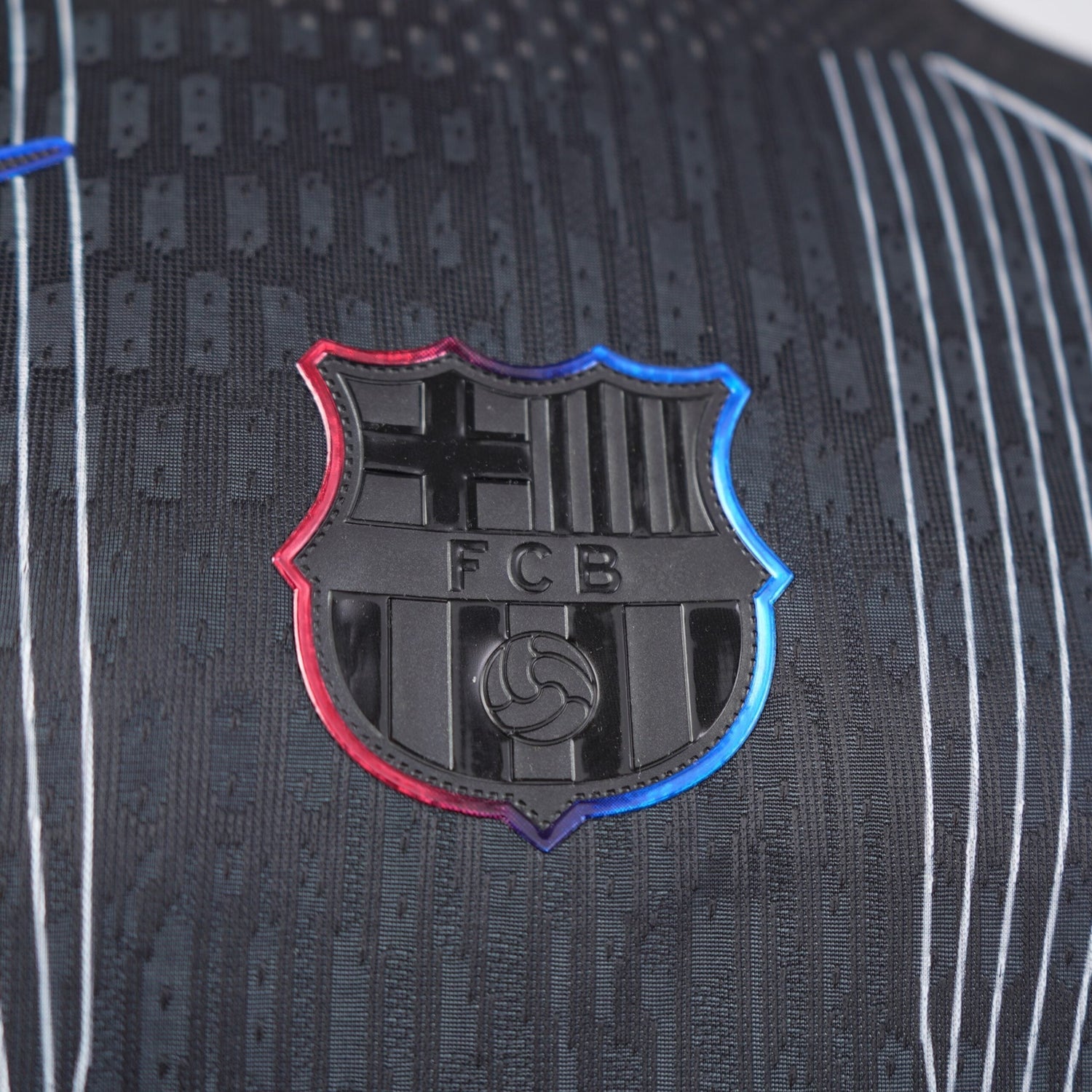 2025/26 FC Barcelona Black Darkness Shirt - Player Edition