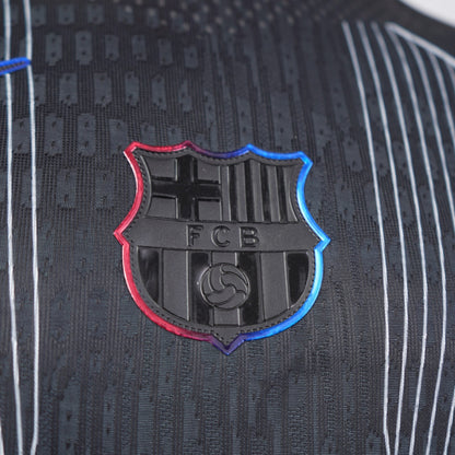 2025/26 FC Barcelona Black Darkness Shirt - Player Edition